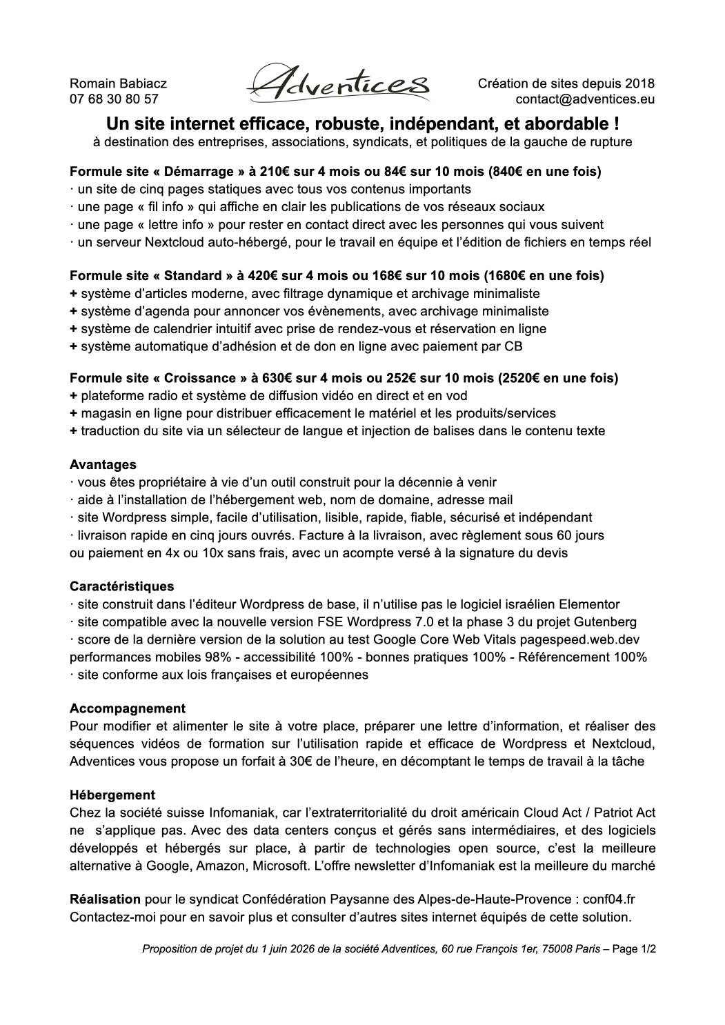260601 Projet de site internet Adventices page 1